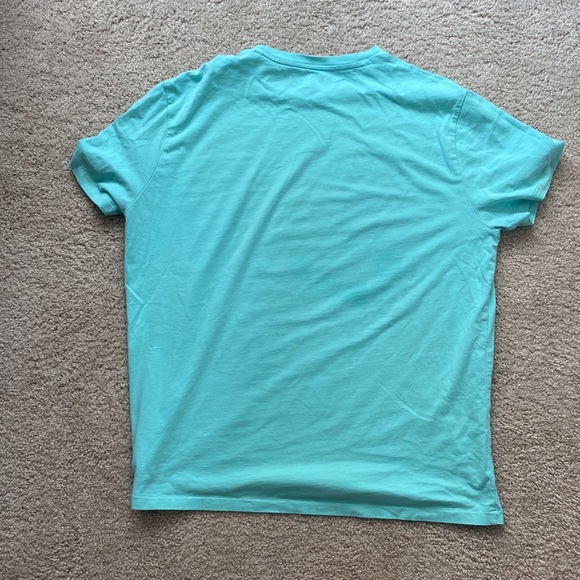 Ralph Lauren Men’s Teal Polo T-Shirt Size Large - Picture 2 of 2